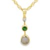 This tsavorite gold quartz necklace is a stunning piece to add to your collection