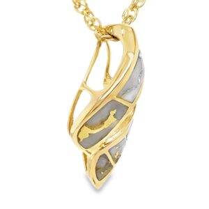This gold quartz necklace is a stunning piece to add to your collection
