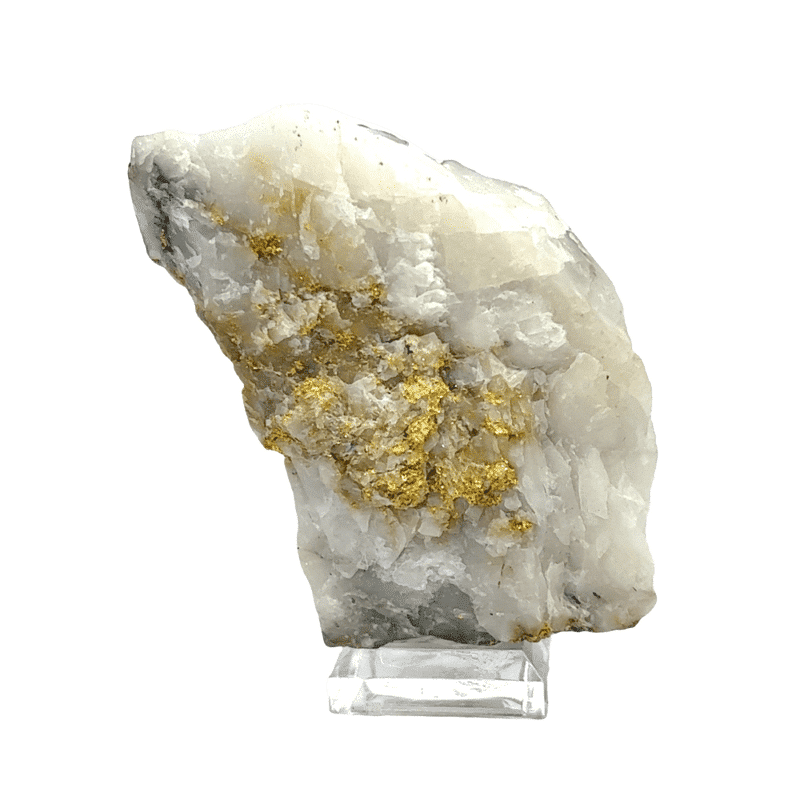 97.1 gram, natural gold & quartz, specimen, Alaska Mint