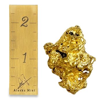 153.7 Gram Natural Gold Nugget, Alaska Mint