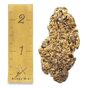 52.1 Gram Natural Gold Nugget, Alaska Mint