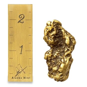 68.1 Gram Natural Gold Nugget Mined in Nome, Alaska Mint