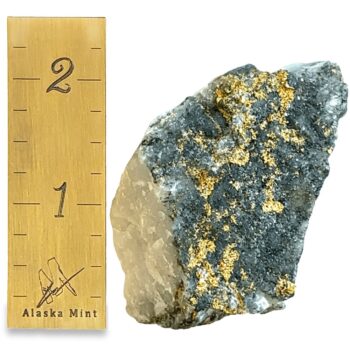97.1 Gram Natural Gold & Quartz Specimen, Alaska Mint