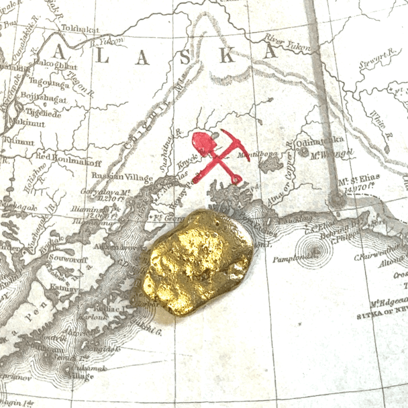 25.2 Natural Gold Nugget, Alaska Mint