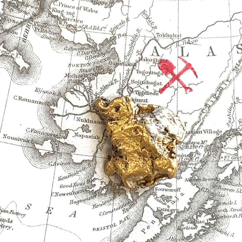 34.8 Gram Natural Gold Nugget, Alaska Mint