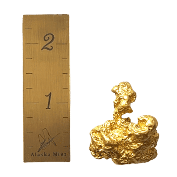 42.6 Gram Natural Gold Nugget, Alaska Mint