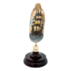 Sailing Ship A Scrimshaw Fossilized Ivory, Alaska Mint