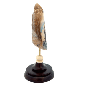 Sailing Ship A Scrimshaw Fossilized Ivory, Alaska Mint