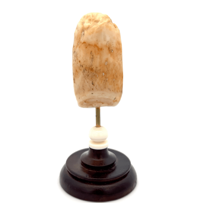 Lighthouse & Sailing Ship Scrimshaw Fossilized Ivory, Alaska Mint