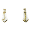 Diamond Dagger Post Gold Quartz Earrings, Alaska Mint