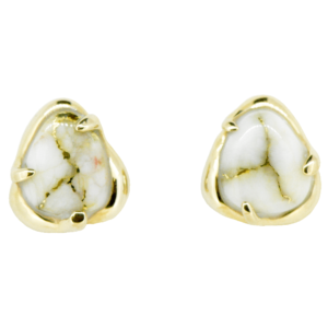 Gold Quartz Earrings