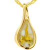 Gold Quartz Pendant, Alaska Mint