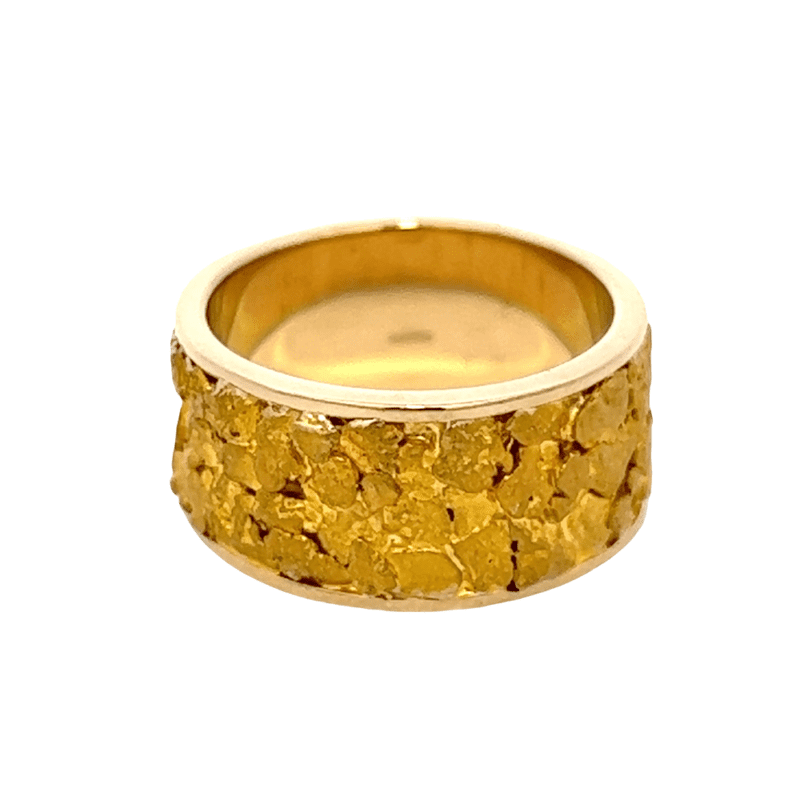Ladies, 10m, Yellow Gold, Nugget Ring, Alaska Mint