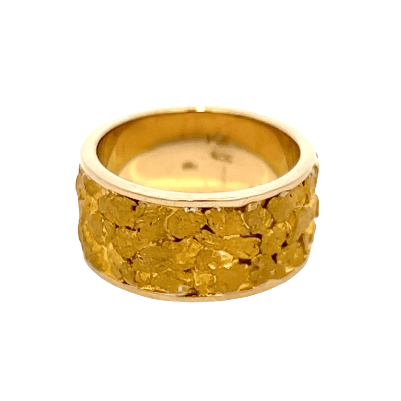 Ladies, 10m, Yellow Gold, Nugget Ring, Alaska Mint