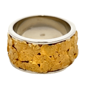 Ladies, 10m, White Gold, Nugget Ring, Alaska Mint