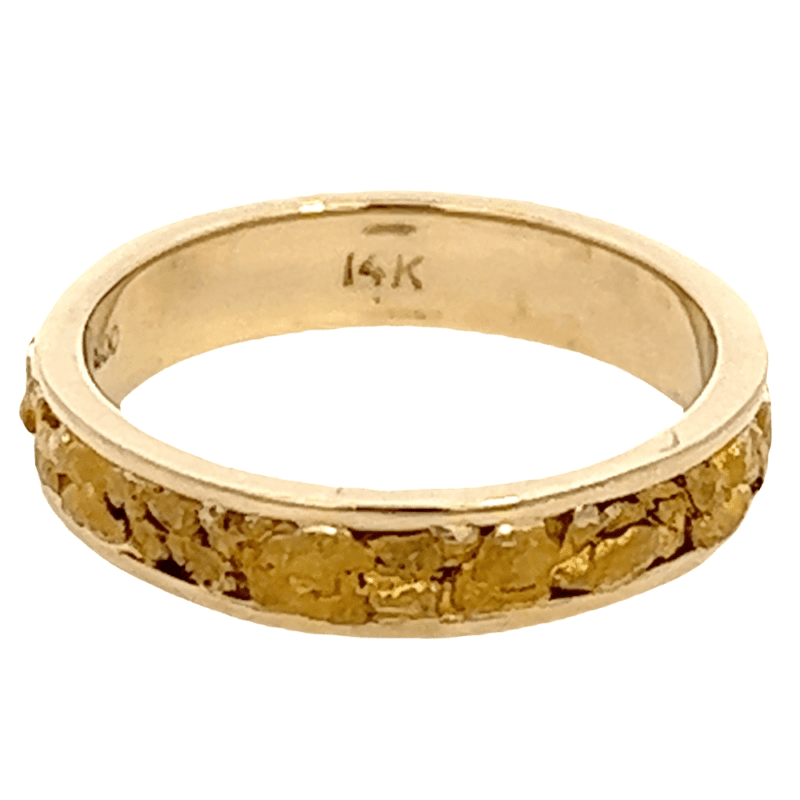 Ladies, 4m, Yellow Gold, Nugget Ring, Alaska Mint