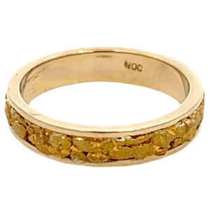 Ladies, 4m, Yellow Gold, Nugget Ring, Alaska Mint