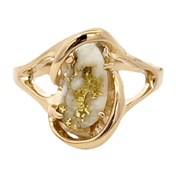 Gold Quartz, Ladies Ring, Alaska Mint