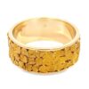 10mm Men's Gold Nugget Ring, Alaska Mint