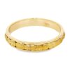 4mm Men's Gold Nugget Ring, Alaska Mint