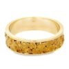 6mm Men's Gold Nugget Ring, Alaska Mint