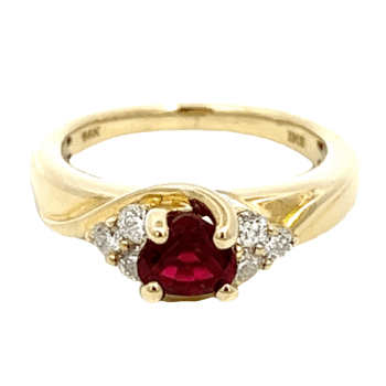 14k Ruby & Diamond Estate Ring, Alaska Mint