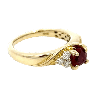 14k Ruby & Diamond Estate Ring, Alaska Mint