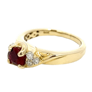 14k Ruby & Diamond Estate Ring, Alaska Mint