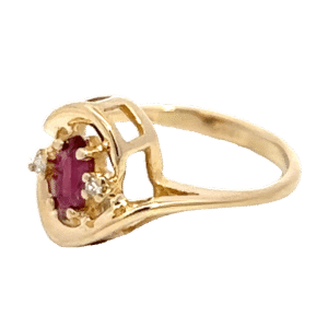 Ruby & Diamond Estate Ring, Alaska Mint