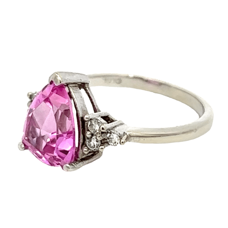 Synthetic Pink Sapphire Estate Ring, Alaska Mint