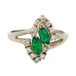 18k Emerald Estate Ring, Alaska Mint