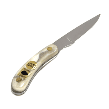 6.5" Caribou Antler Handle Straight Knife, Alaska Mint
