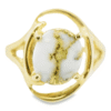 Ladies Gold Quartz Ring, Alaska Mint