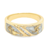 Men's Gold Quartz & Diamond Ring, Alaska Mint