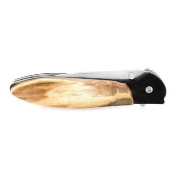 4" Black Accent Kershaw Mammoth Ivory Pocket Knife, Alaska Mint