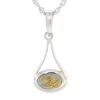 Gold Quartz 14k White Gold Pendant, Alaska Mint