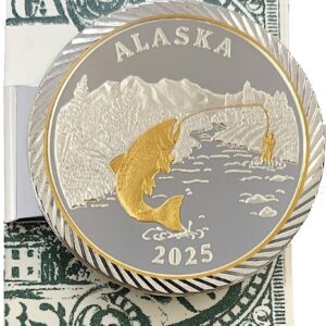 Money Clip with 1 oz. or 1/4 oz. 2025 Sport Fishing Medallion