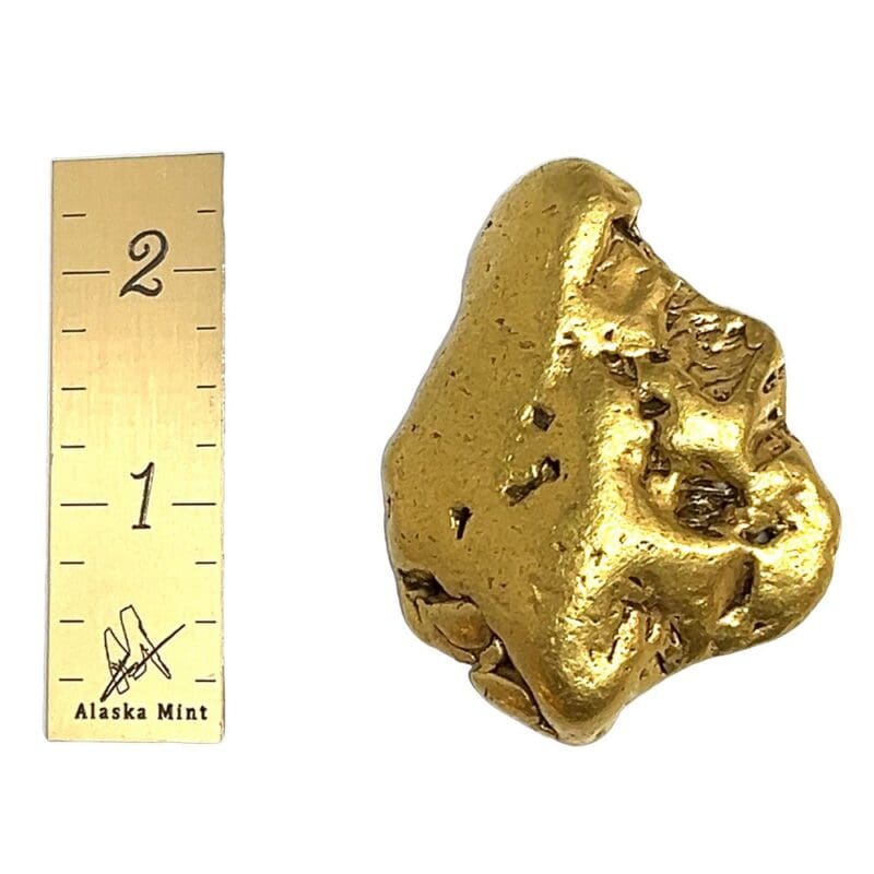 221.6 Gram Natural Gold Nugget from Chandalar Alaska, Alaska Mint