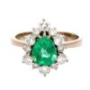 1.50ct Emerald & Diamond Ring, Alaska Mint
