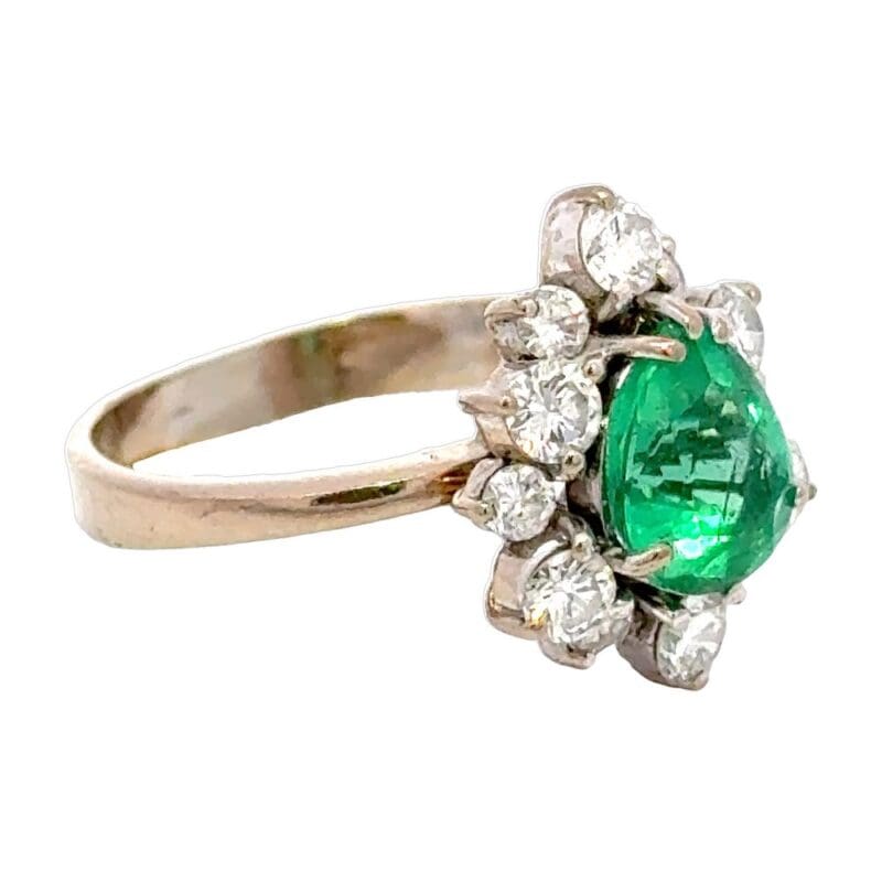 1.50ct Emerald & Diamond Ring, Alaska Mint