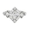 Platinum French Cut Diamond Ring, Alaska Mint