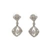 Filigree & Milgrain Diamond Drop Earrings, Alaska Mint