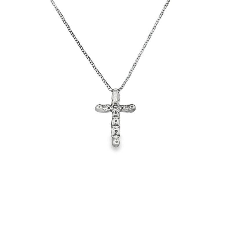 Platinum Diamond Cross Necklace, Alaska Mint