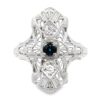 Sapphire & Diamond 18k Ring, Alaska Mint