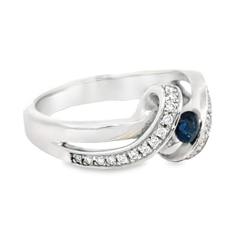 Sapphire & Diamond 14k Ring, Alaska Mint