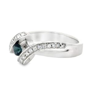 Sapphire & Diamond 14k Ring, Alaska Mint