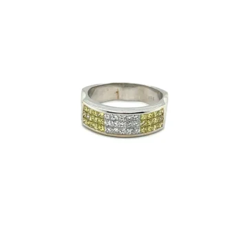 Yellow & White Diamond 18k Ring, Alaska Mint