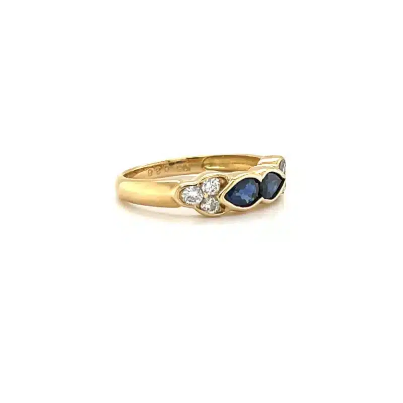 .88ct Sapphire & Diamond 18k Ring, Alaska Mint