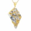 Gold Quartz Pendant 18k, Alaska Mint