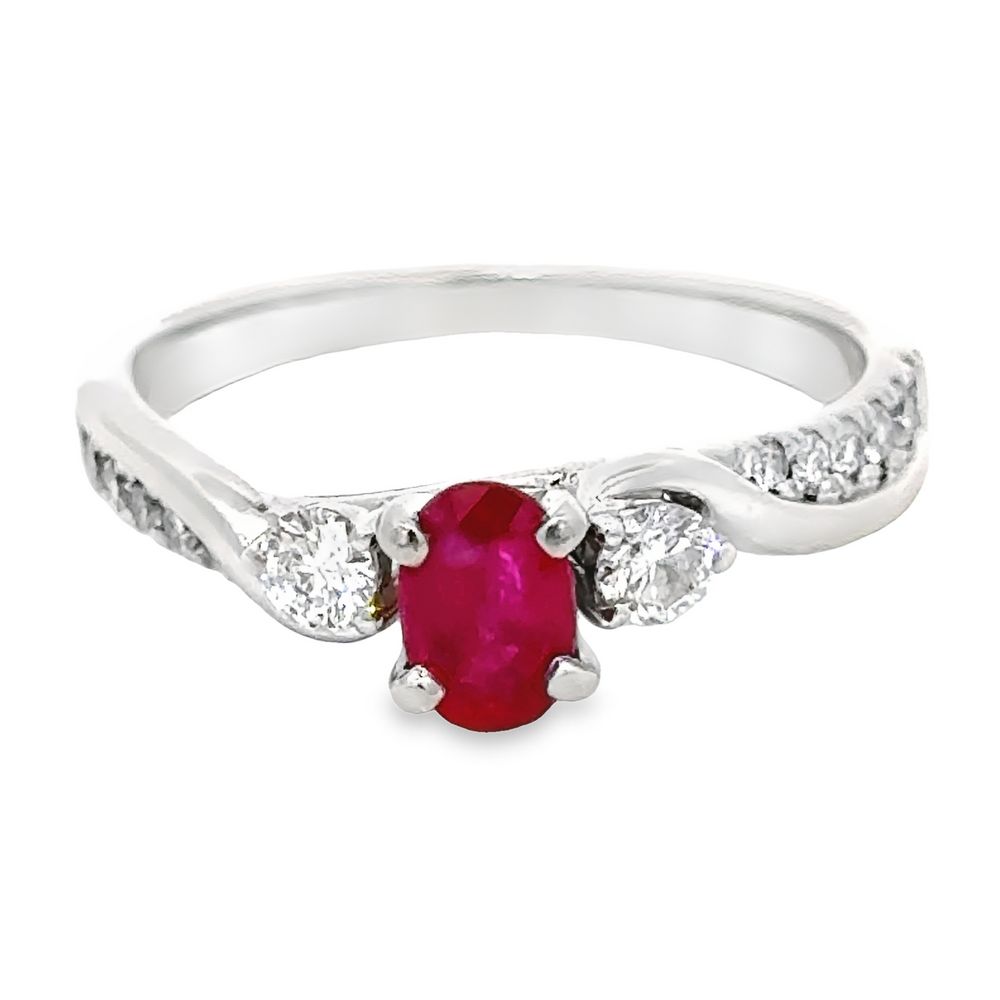 Ruby Ring with Diamonds, Alaska Mint